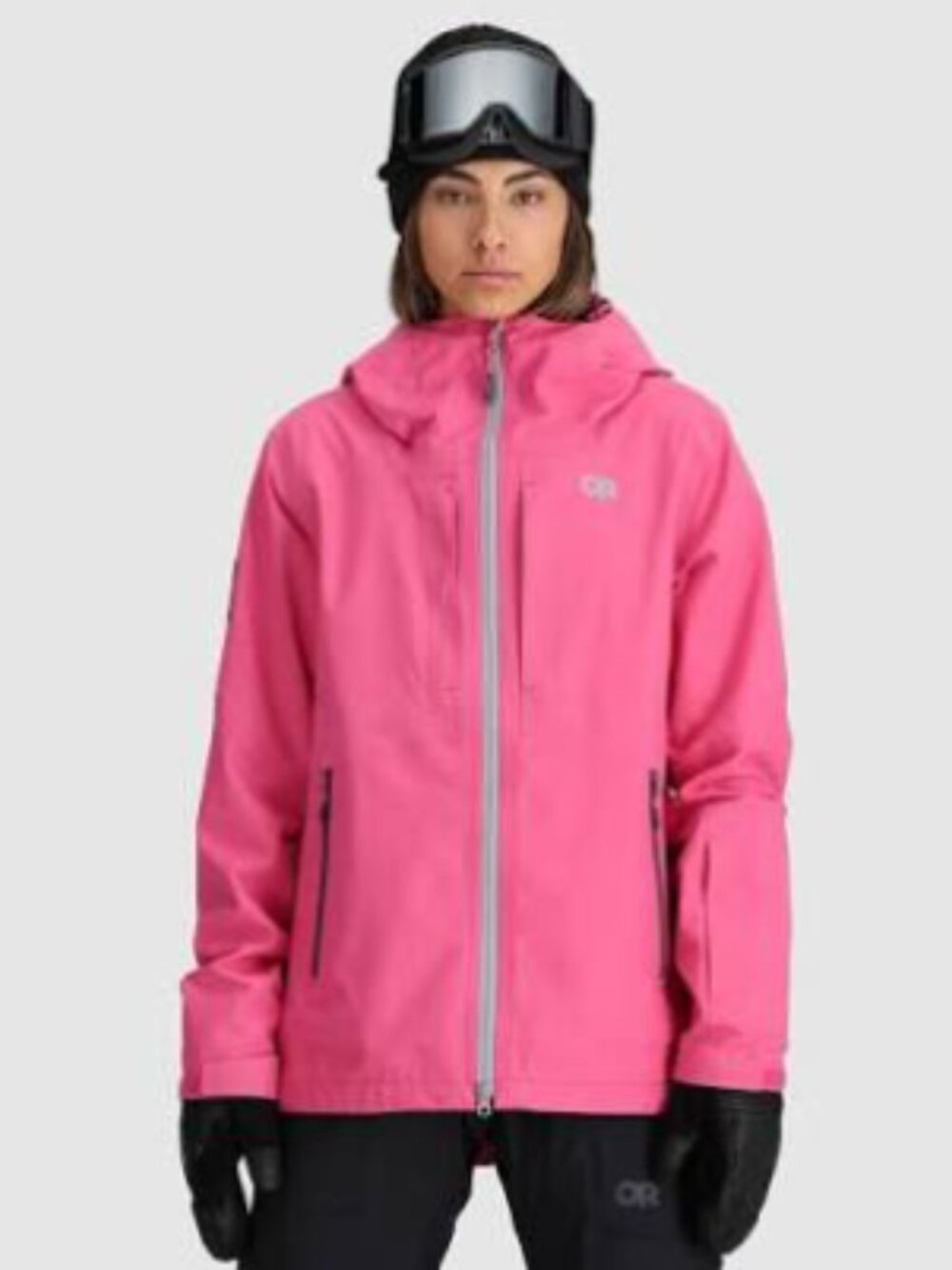 Outdoor Research Women's Pink Hooded Jacket skytour ascent shell